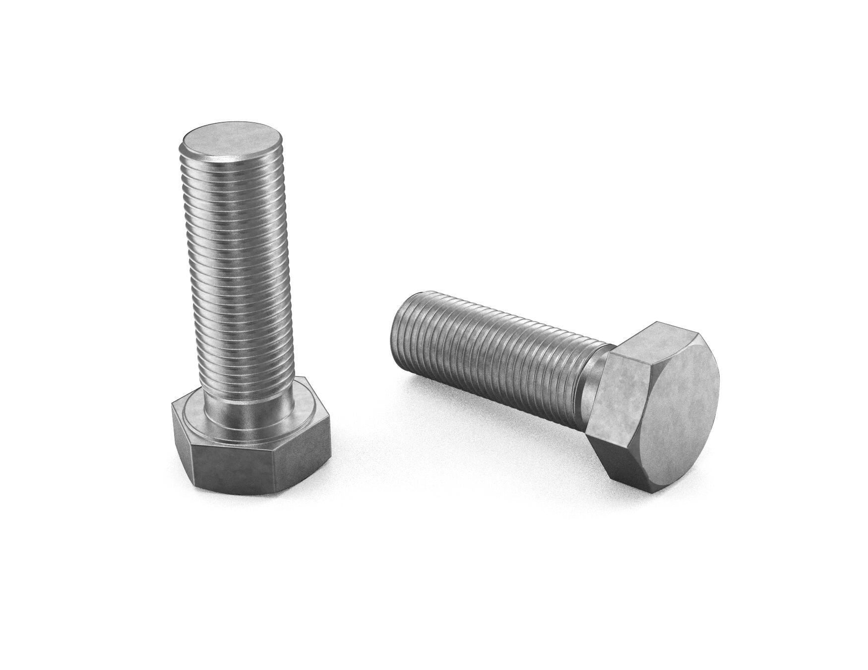 Vis métaux Tête hexagonale TH M10X35 Classe 10.9 Acier brut-1 piece
